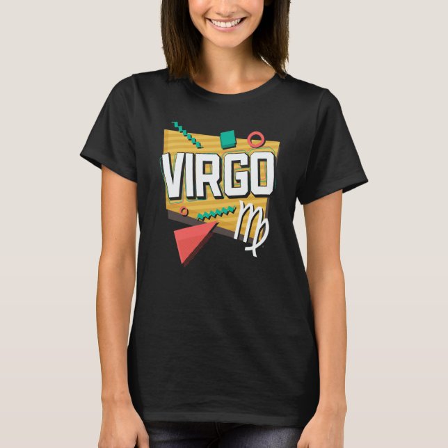 Camiseta Virgo 90s Horoscope Zodiac Sign Astrology (Frente)