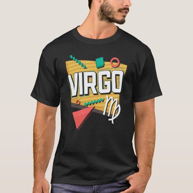 Camiseta Virgo 90s Horoscope Zodiac Sign Astrology (Frente)