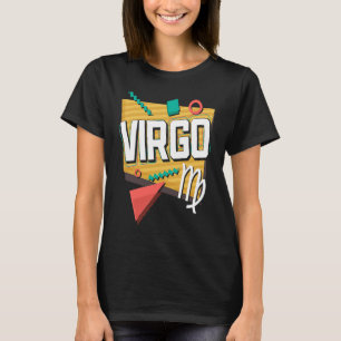 Camiseta Virgo 90s Horoscópio Símbolo Zodiac Astrologia