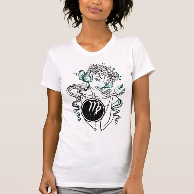 Camiseta Virgo Art Deco Lady (Frente)