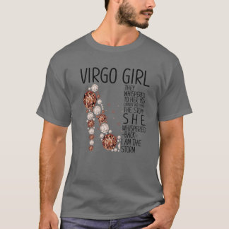 Camiseta Virgo Birthday High Heels Figurume Negra