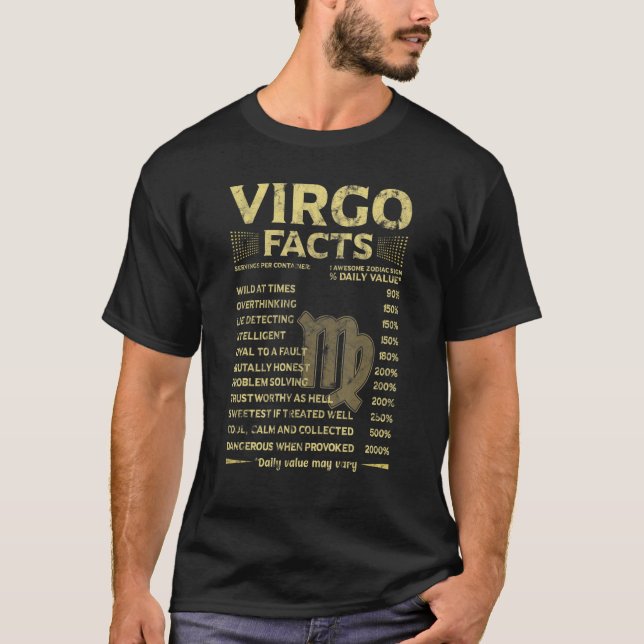 Camiseta Virgo Fala Muito No Tempo Sobrepondo A Vida (Frente)