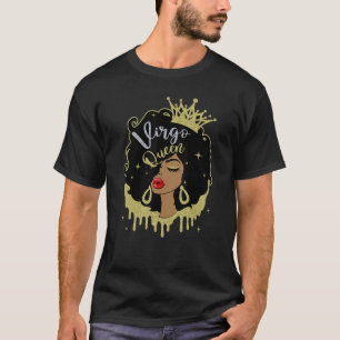 Camiseta Virgo Queen Melanin Black Women Horoscope Black Gi