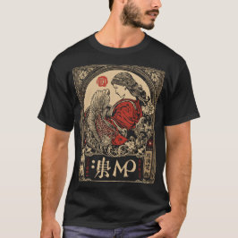 Camiseta Virgo Zodiac Art Japonês | Estilo Oriental Maiden 