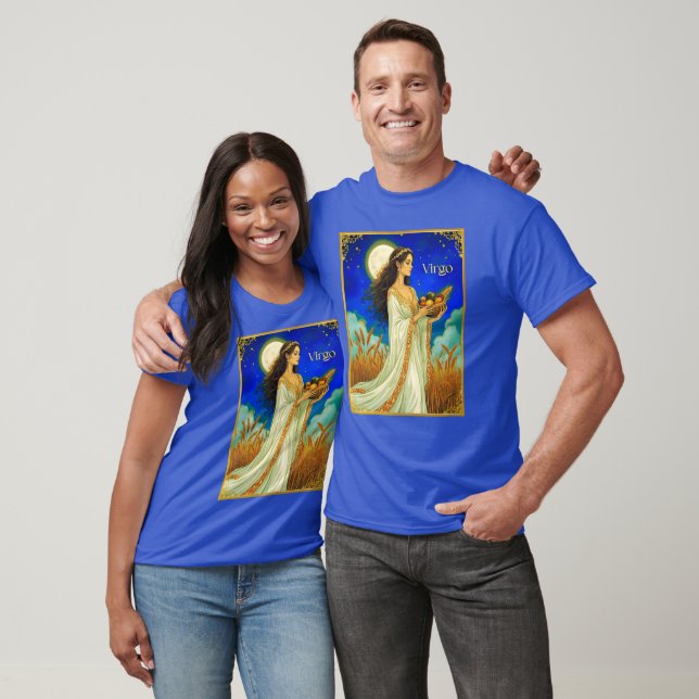 Camiseta Virgo Zodiac Beauty Under a Night Sky (Unissex)