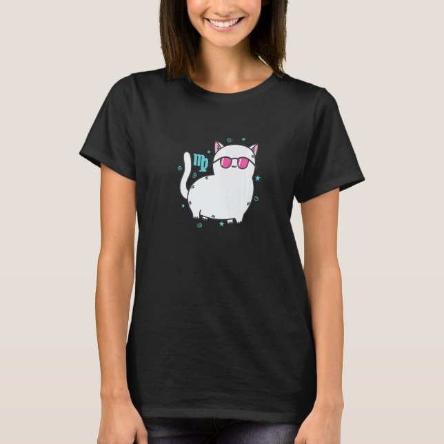 Camiseta Virgo Zodiac Sign as a Cat Horoscope (Frente)