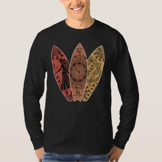 Camiseta Virgo Zodiac Sign Surfboard Surfing Horoscope