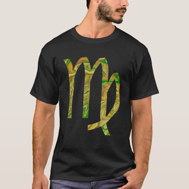 Camiseta Virgo Zodiac Sinal agosto setembro Horoscópio Nasc (Frente)