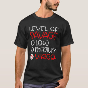 Camiseta Virgo Zodiac - Sinal de Aniversário Savage Agosto