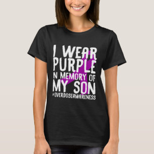 Camiseta Vírgula Roxo Roxo da Consciência da Sobredosagem