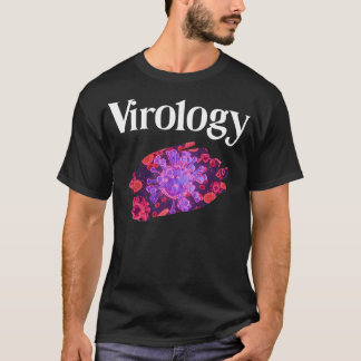 Camiseta Virologia vírus roxos