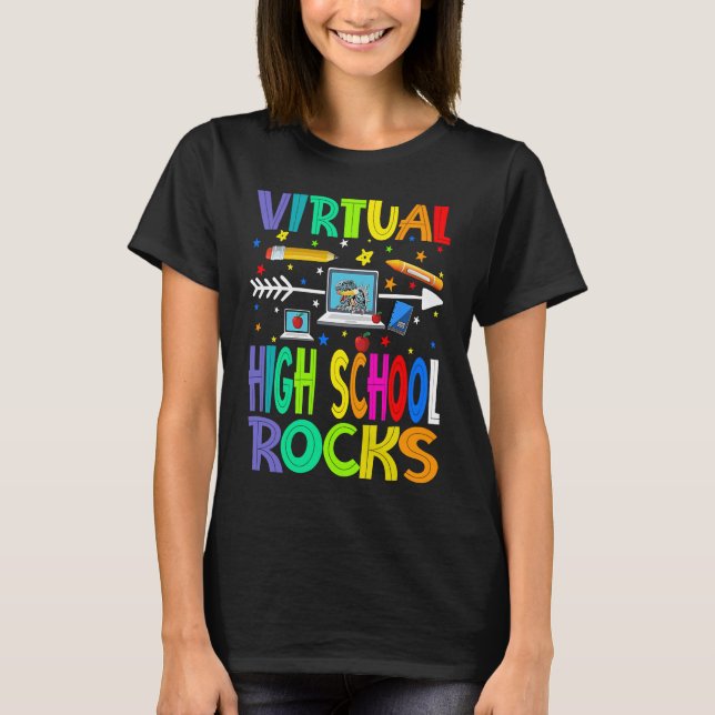 Camiseta Virtual High School Rocks Back To School (Frente)