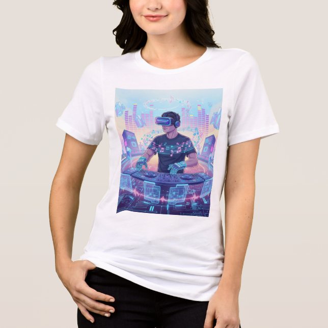 Camiseta Virtual Reality Mixscape DJ (Frente)