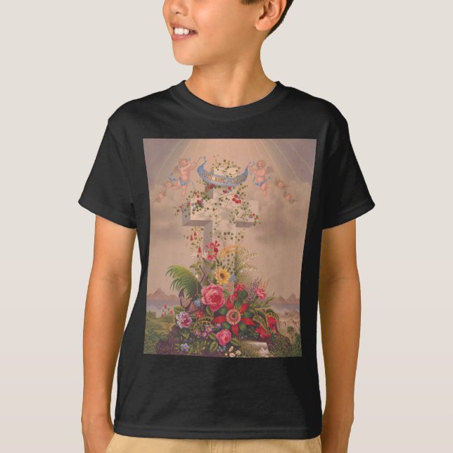 Camiseta Virtudes teológicas Fé, Esperança e Caridade (Frente)