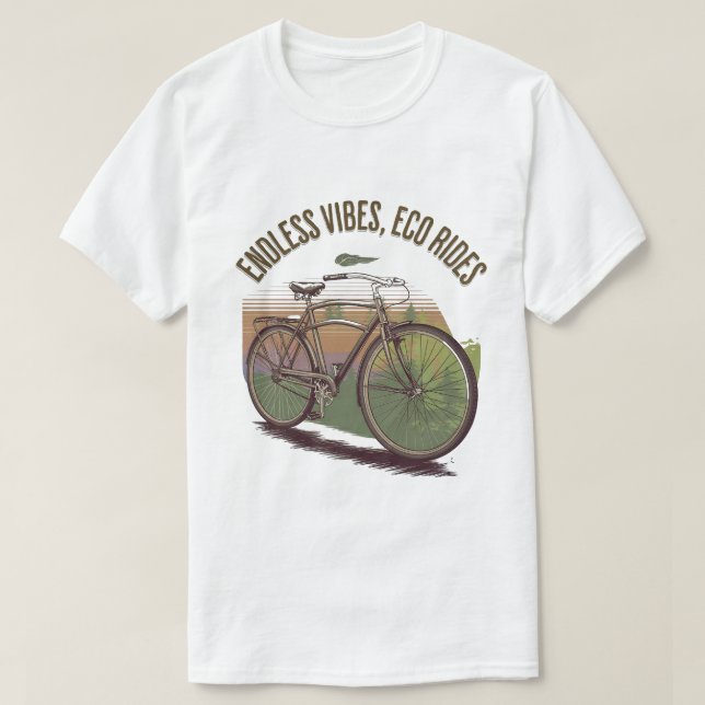 Camiseta Vírus de ciclismo, Eco T-Shirt (Frente do Design)