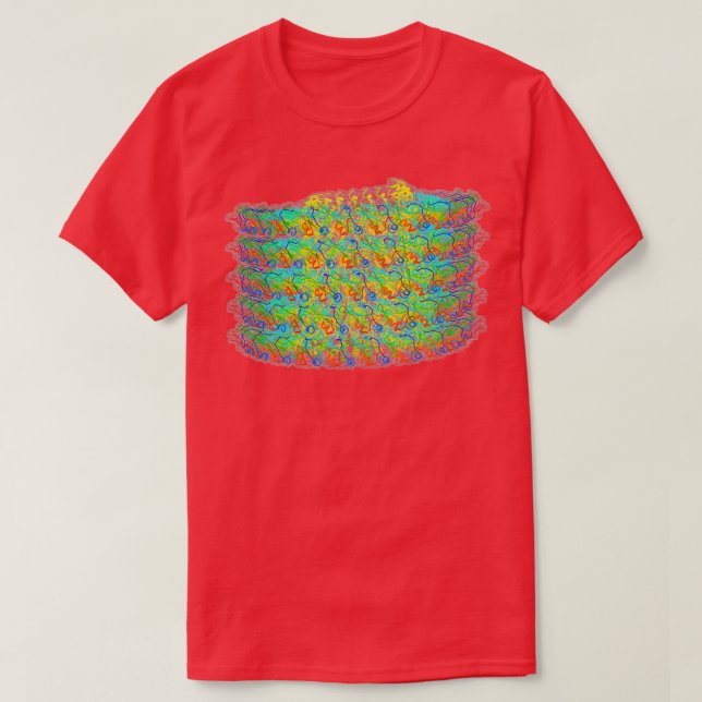 Camiseta Vírus do Mosaico de Stripe da Cevada (Frente do Design)