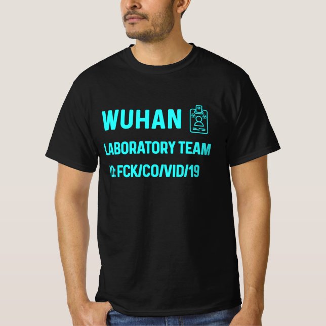 Camiseta vírus Wuhan Laboratory usa (Frente)