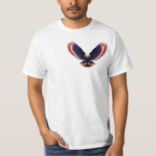 Camiseta Visão Americana Espiral – Águia Patriótica Óptica