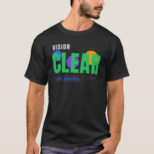 Camiseta Visão Clara – Design de Tipografia de Tecnologia M