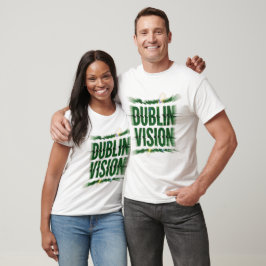 Camiseta Visão de Dublin Embaçada e Desalinhada