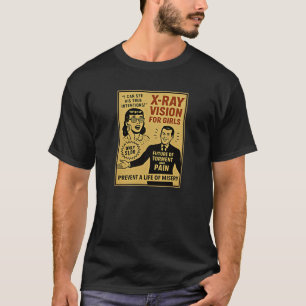 Camiseta Visão de Raio X para Garotas Anúncio em Estilo de