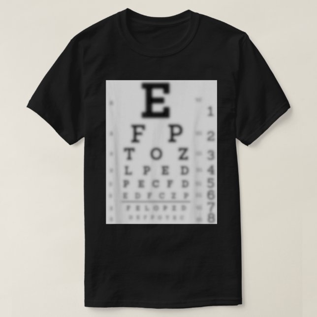 CAMISETA VISÃO DO GRÁFICO DE OLHOS BRUTOS COM FUNÇÃO DE ENS (Frente do Design)