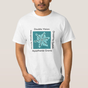Camiseta Visão dobro/Eyelides deixando cair/músculo