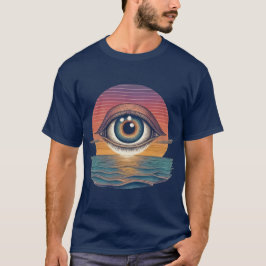 Camiseta Visão Eterna: Socorro do Oceano Surreal