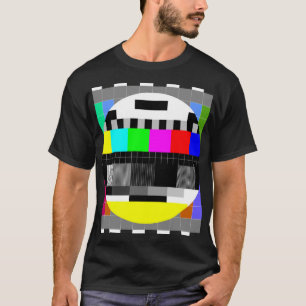 Camiseta Visão geral de ausência de sinal da TV retrô.