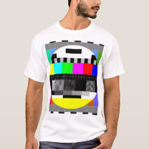 Camiseta Visão geral de ausência de sinal da TV retrô.