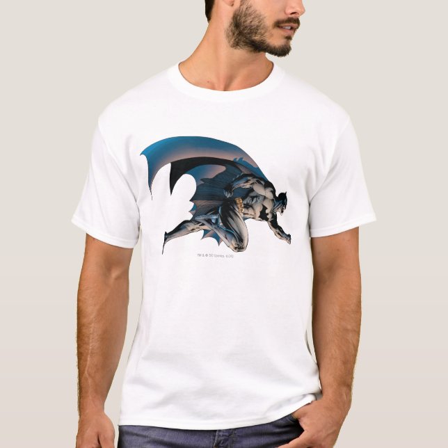 Camiseta Visão Lado do Batman Saltando (Frente)