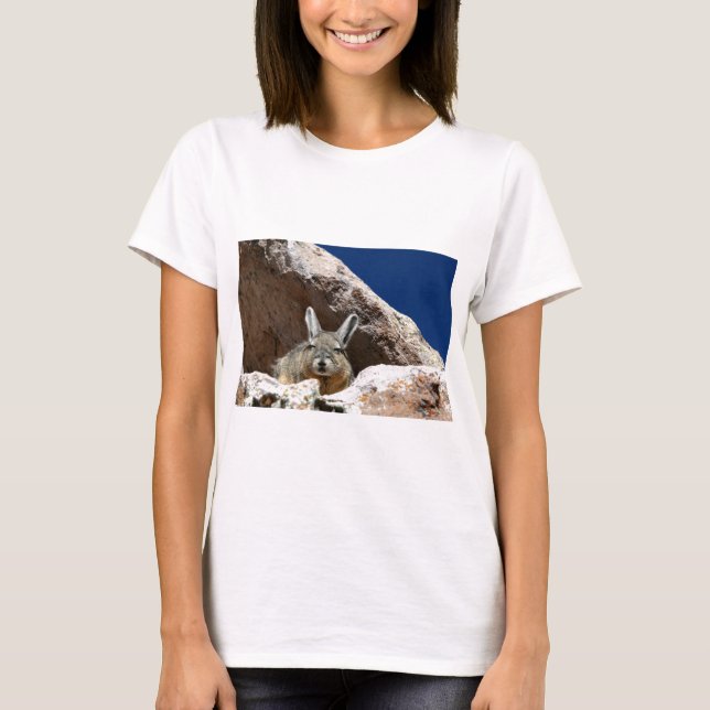Camiseta Viscacha que toma sol no deserto de Atacama no Chi (Frente)