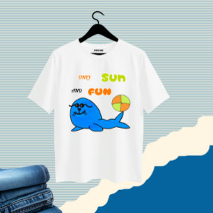 Camiseta Vísceras de verão com foca