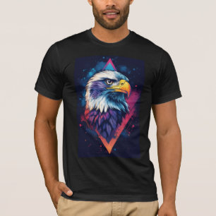 Camiseta VISHNX Neon Cosmic Eagle
