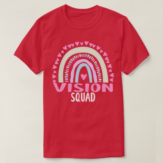 Camiseta Vision Squad Party Matching Womens Apreciação Ra (Frente do Design)