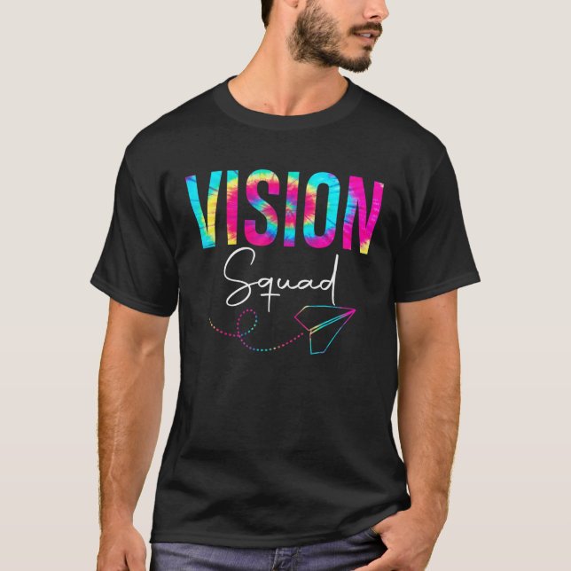 Camiseta Vision Squad Tie Dye De Volta À Apreciação Da Esco (Frente)