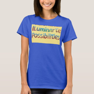 Camiseta "Visionários Iluminam Possibilidades."