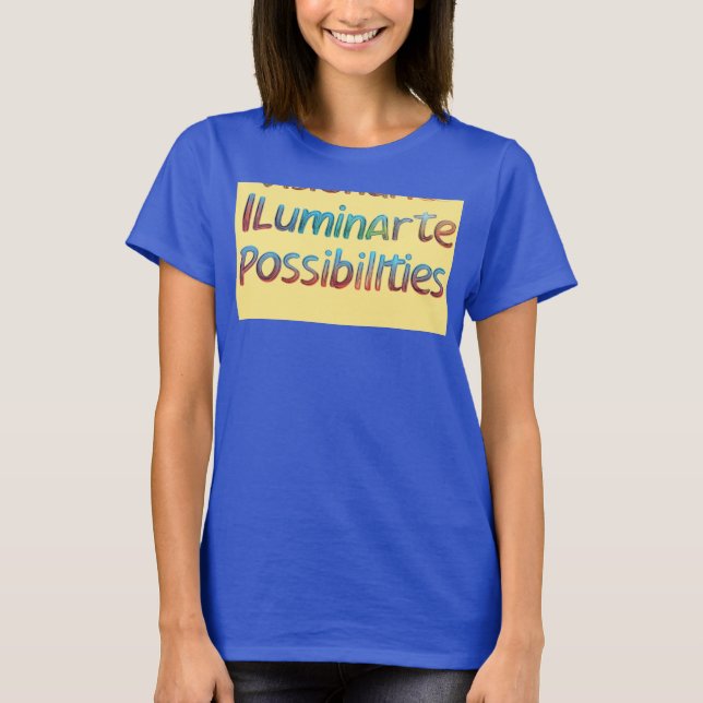Camiseta "Visionários Iluminam Possibilidades." (Frente)