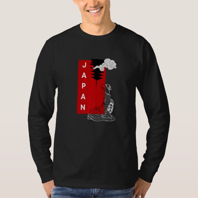 Camiseta Visit Japan Cool Minimalistic Japanese Love Okinaw (Frente)