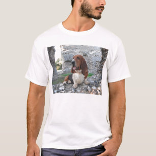 Camiseta Visita ao Castelo Ruin do Hound Basset T-Shirt