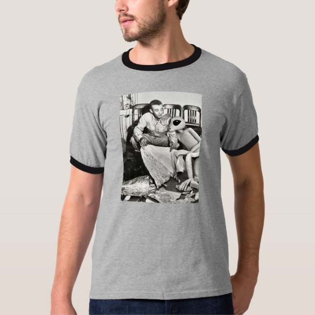 Camiseta Visita estrangeira de Roswell (Frente)