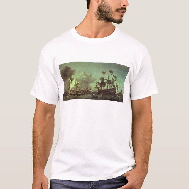 Camiseta Visita real à frota, o 5 de junho de 1672 (Frente)