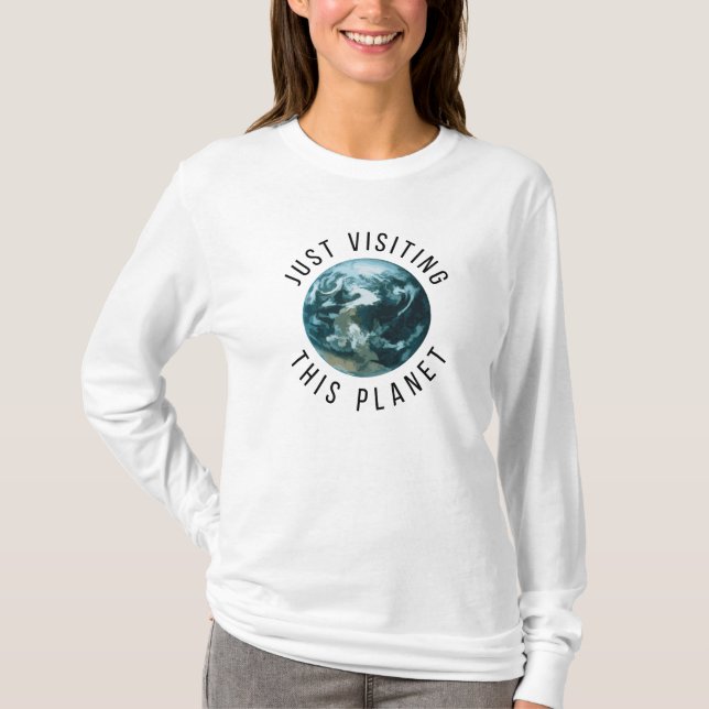 Camiseta Visitando Este Planeta (Frente)