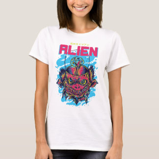 Camiseta Visitante Cósmico: A Design de Alienígena