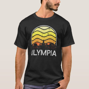 Camiseta Visitantes da Olimpíada de Washington Skyline Vint