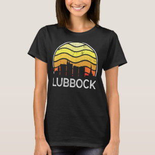 Camiseta Visitantes do Texas Lubbock Skyline Vintage Urban