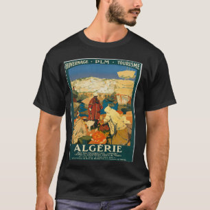 Camiseta Visite a Arte de Viagem Antiga da Argélia por Dani