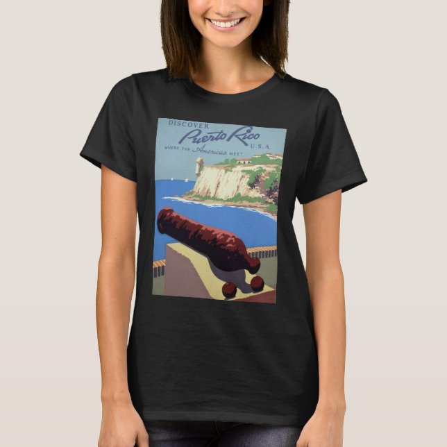Camiseta Visite a Fortaleza El Morro, Porto Rico, San Juan  (Frente)