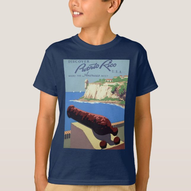 Camiseta Visite a Fortaleza El Morro, Porto Rico, San Juan  (Frente)
