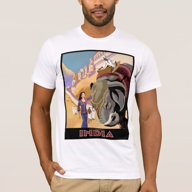 Camiseta Visite a Índia Colorida (Frente)